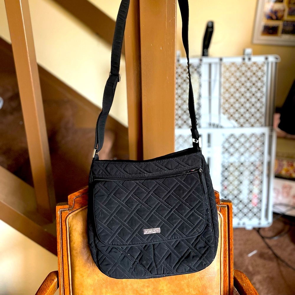 Vera Bradley adjustable cross body black